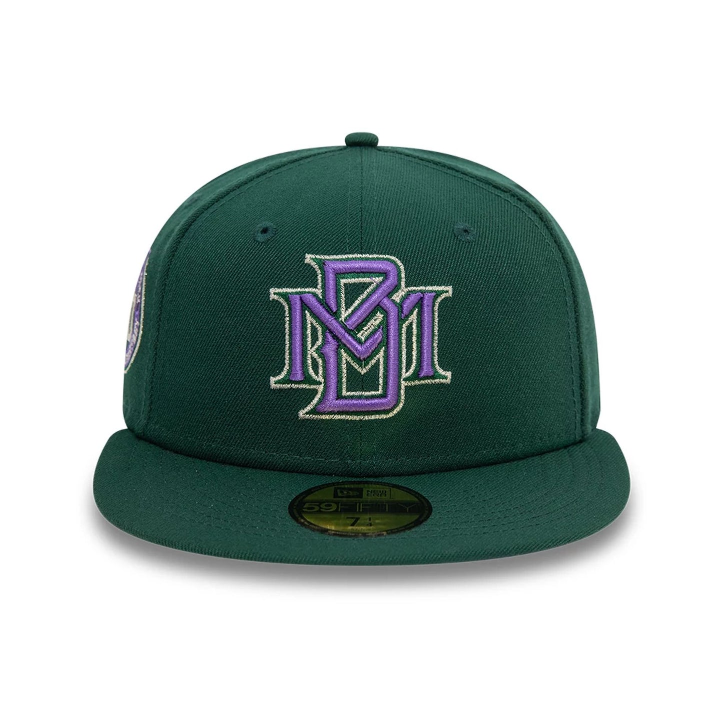 This is a Milwaukee Brewers MLB Off Season Dark Green 59FIFTY Fitted Cap 7