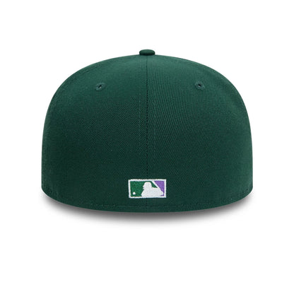 This is a Milwaukee Brewers MLB Off Season Dark Green 59FIFTY Fitted Cap 6