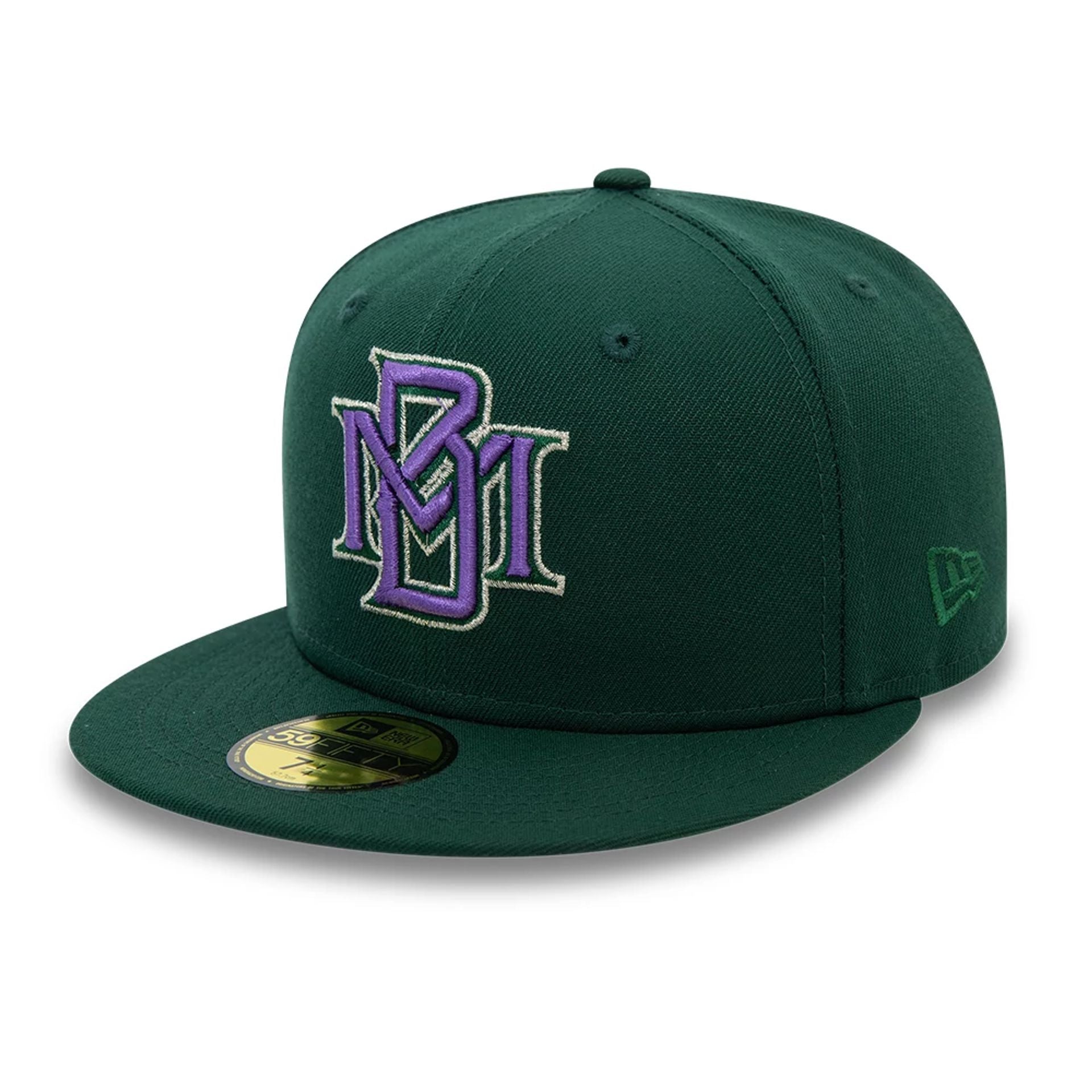 This is a Milwaukee Brewers MLB Off Season Dark Green 59FIFTY Fitted Cap 5