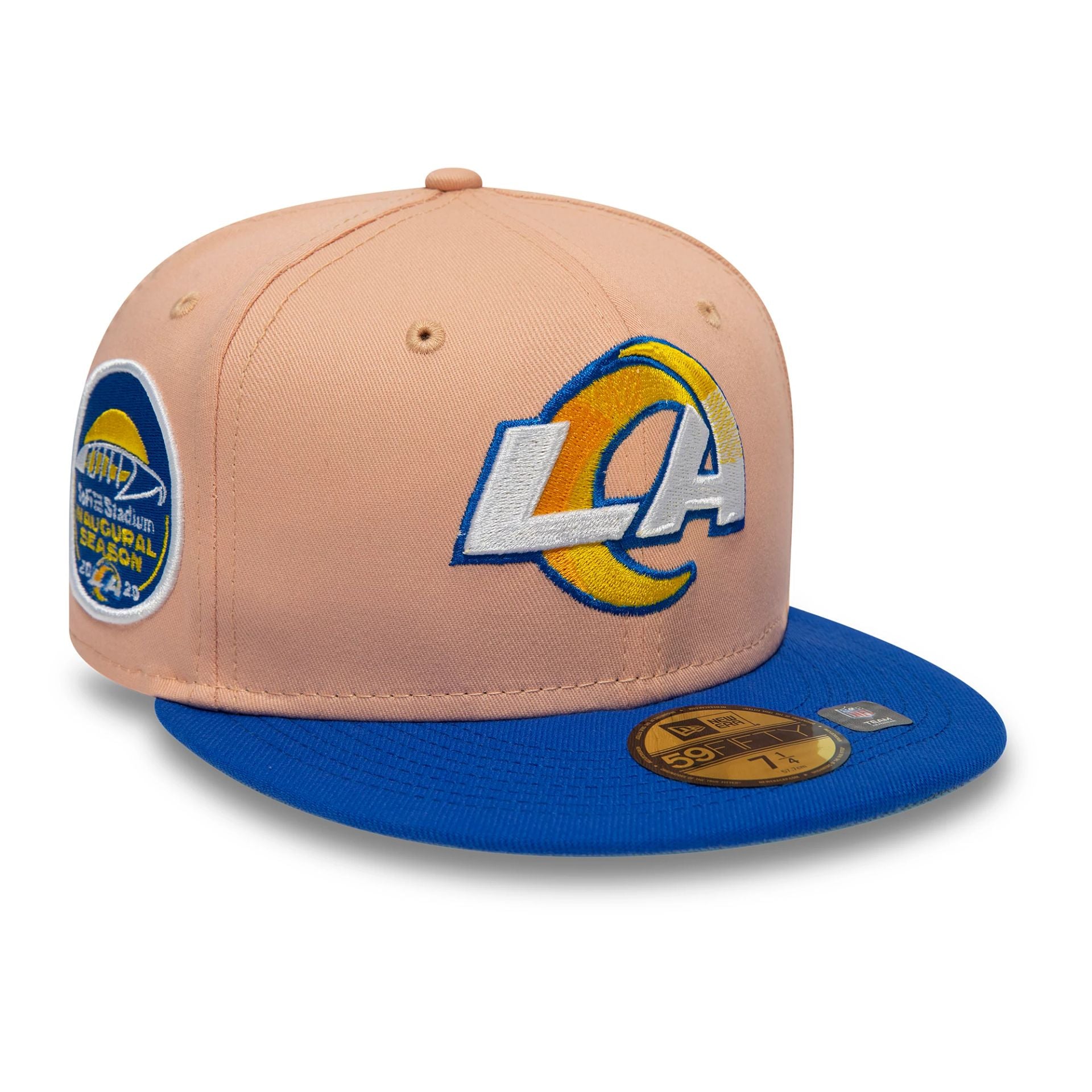 This is a LA Rams NFL Colour Pink 59FIFTY Fitted Cap 1