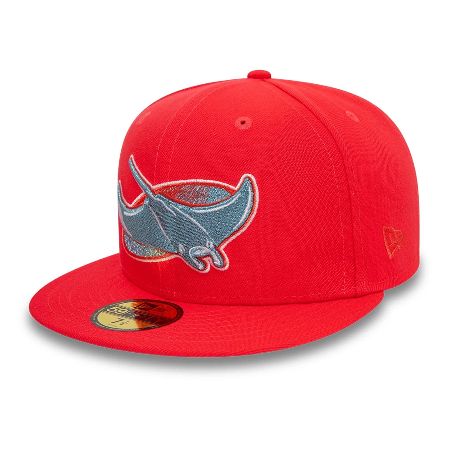 This is a Tampa Bay Rays Cooperstown Red 59FIFTY Fitted Cap 1