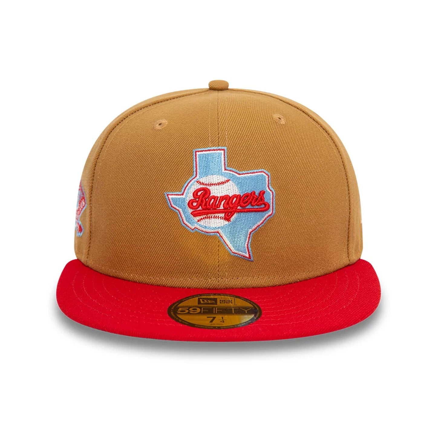 This is a Texas Rangers Cooperstown Beige 59FIFTY Fitted Cap 5