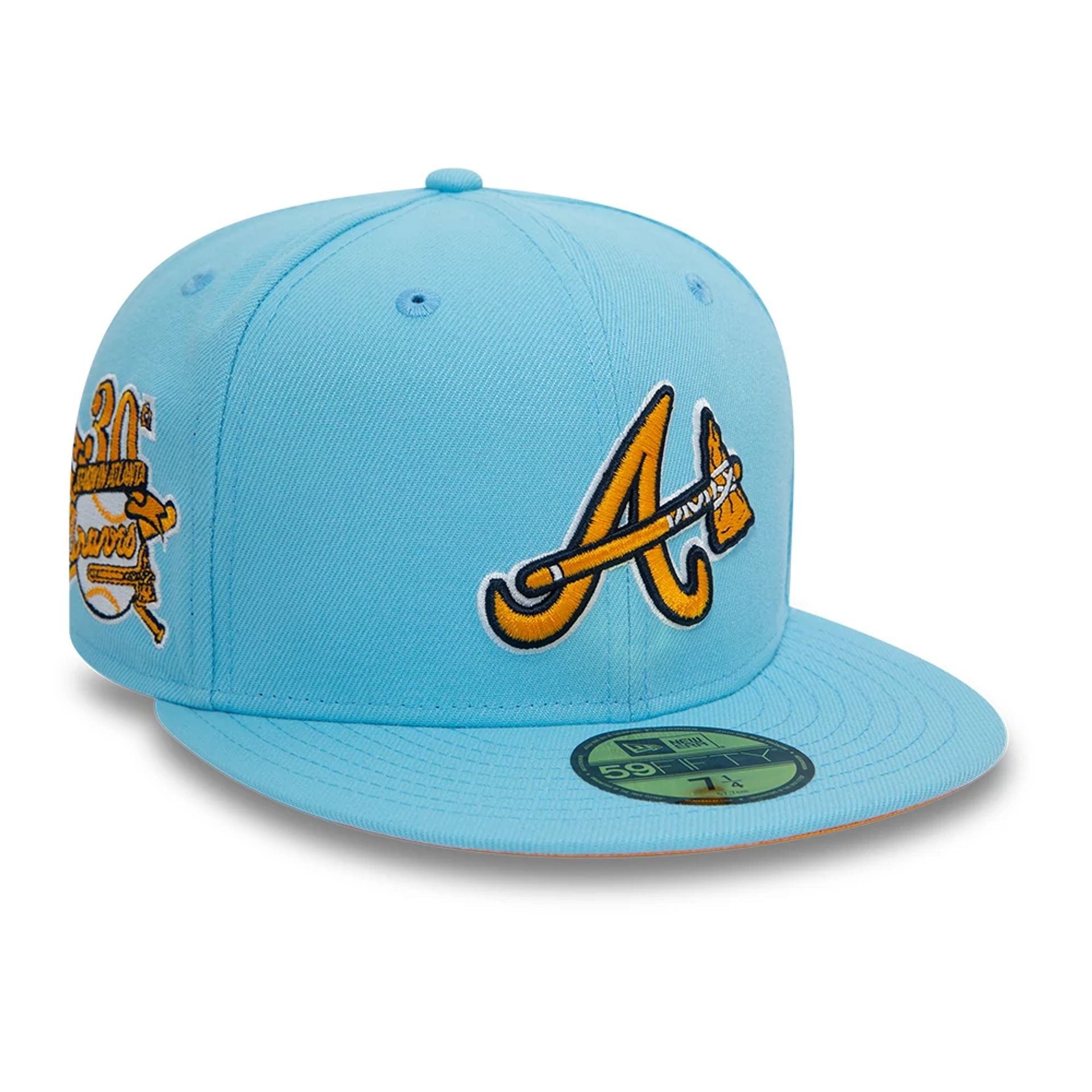 This is a Atlanta Braves MLB Blues Blue 59FIFTY Fitted Cap 1