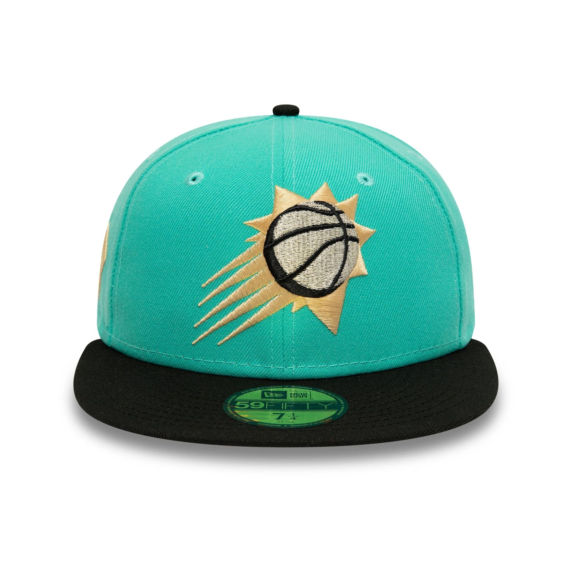 This is a Phoenix Suns NBA East To West Turquoise 59FIFTY Fitted Cap 5