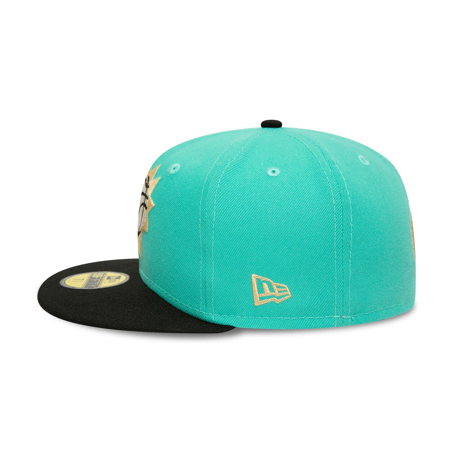 This is a Phoenix Suns NBA East To West Turquoise 59FIFTY Fitted Cap 3