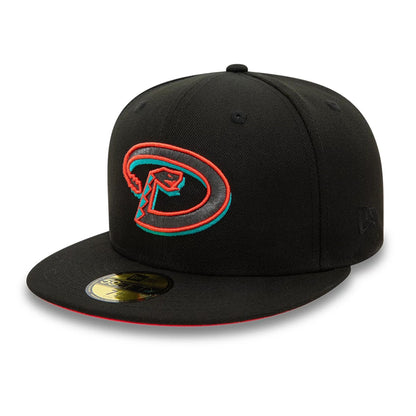 This is a Arizona Diamondbacks MLB Off Season Black 59FIFTY Fitted Cap 6