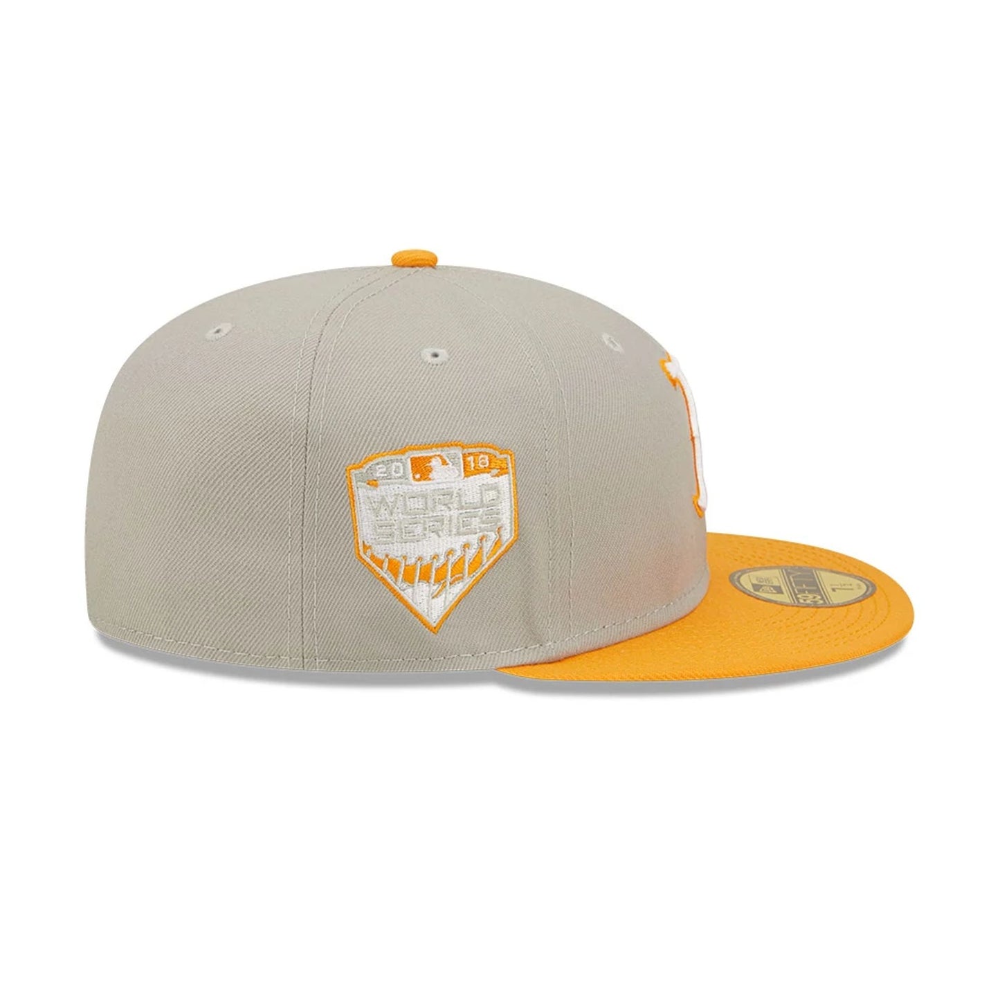 This is a Boston Red Sox Orange Soda Grey 59FIFTY Fitted Cap 7