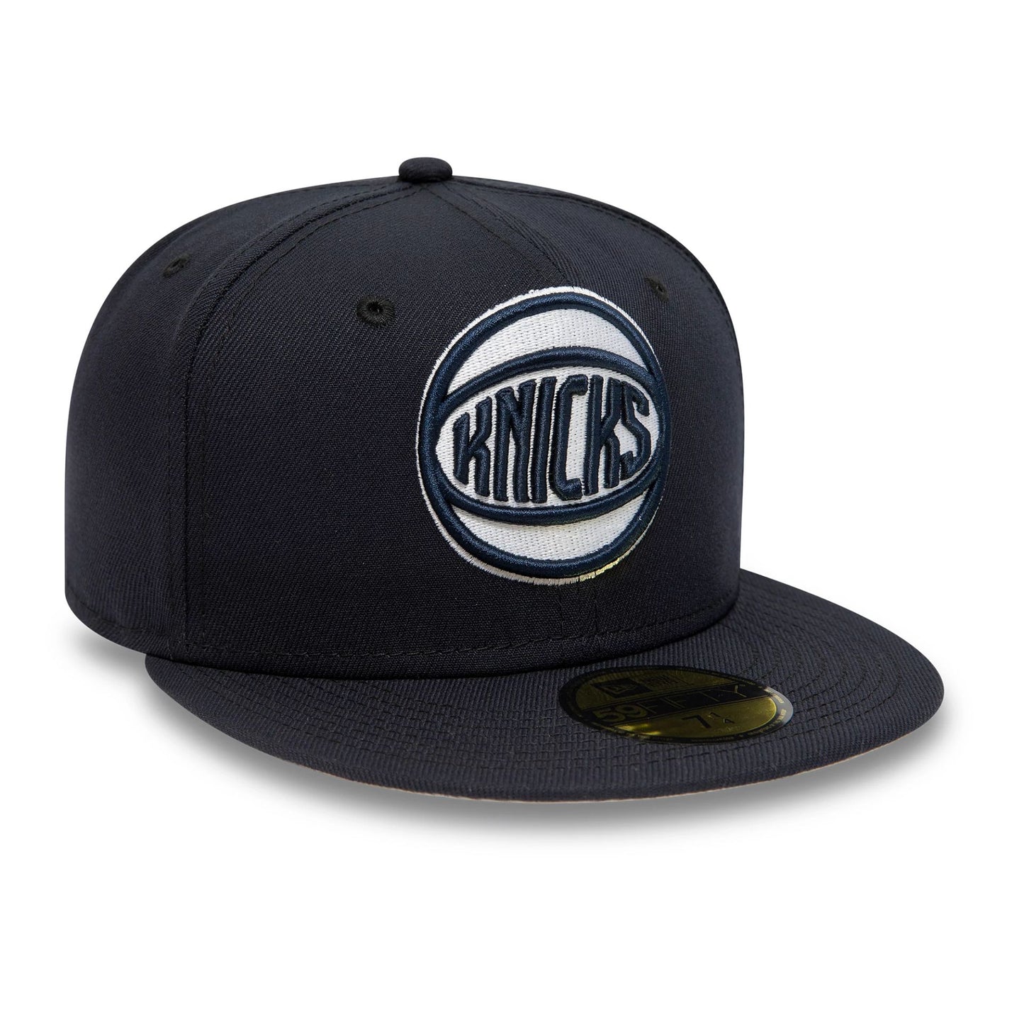 This is a New York Knicks NBA Letter Pack Navy 59FIFTY Fitted Cap 4