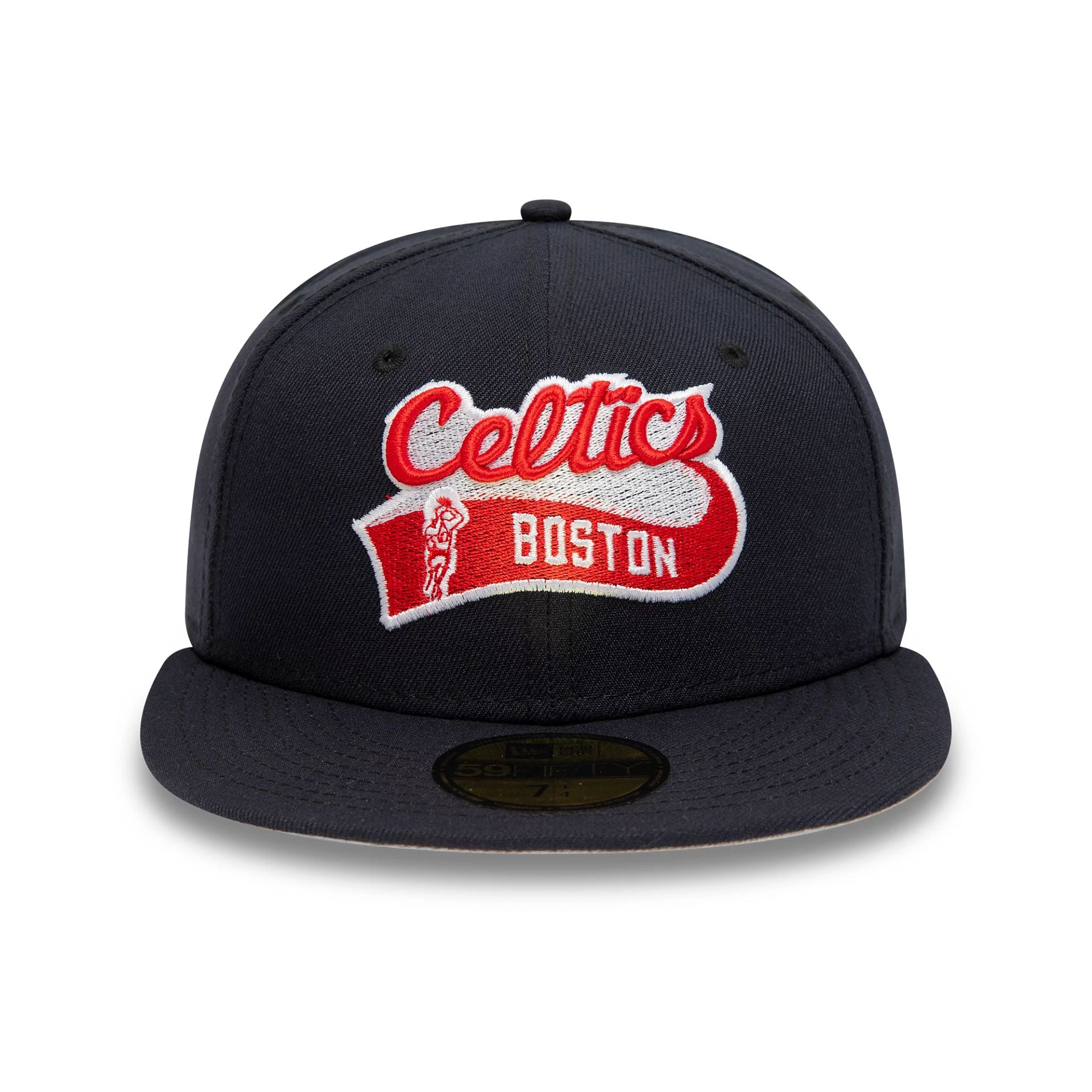 This is a Boston Celtics NBA Letter Pack Navy 59FIFTY Fitted Cap 3