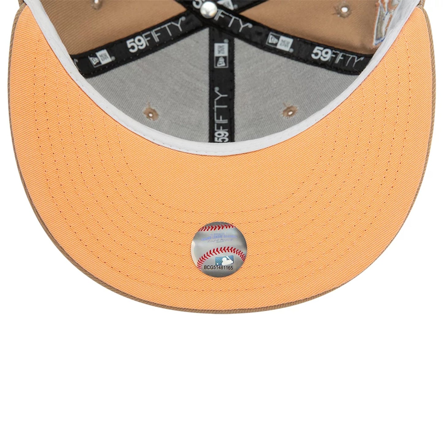 This is a Colorado Rockies Cooperstown Beige 59FIFTY Fitted Cap 2