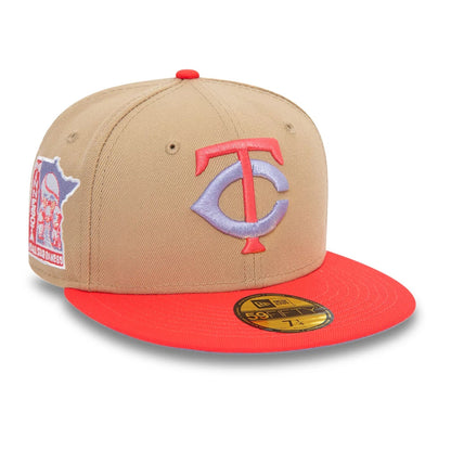 This is a Minnesota Twins All Star Game Beige 59FIFTY Fitted Cap 7