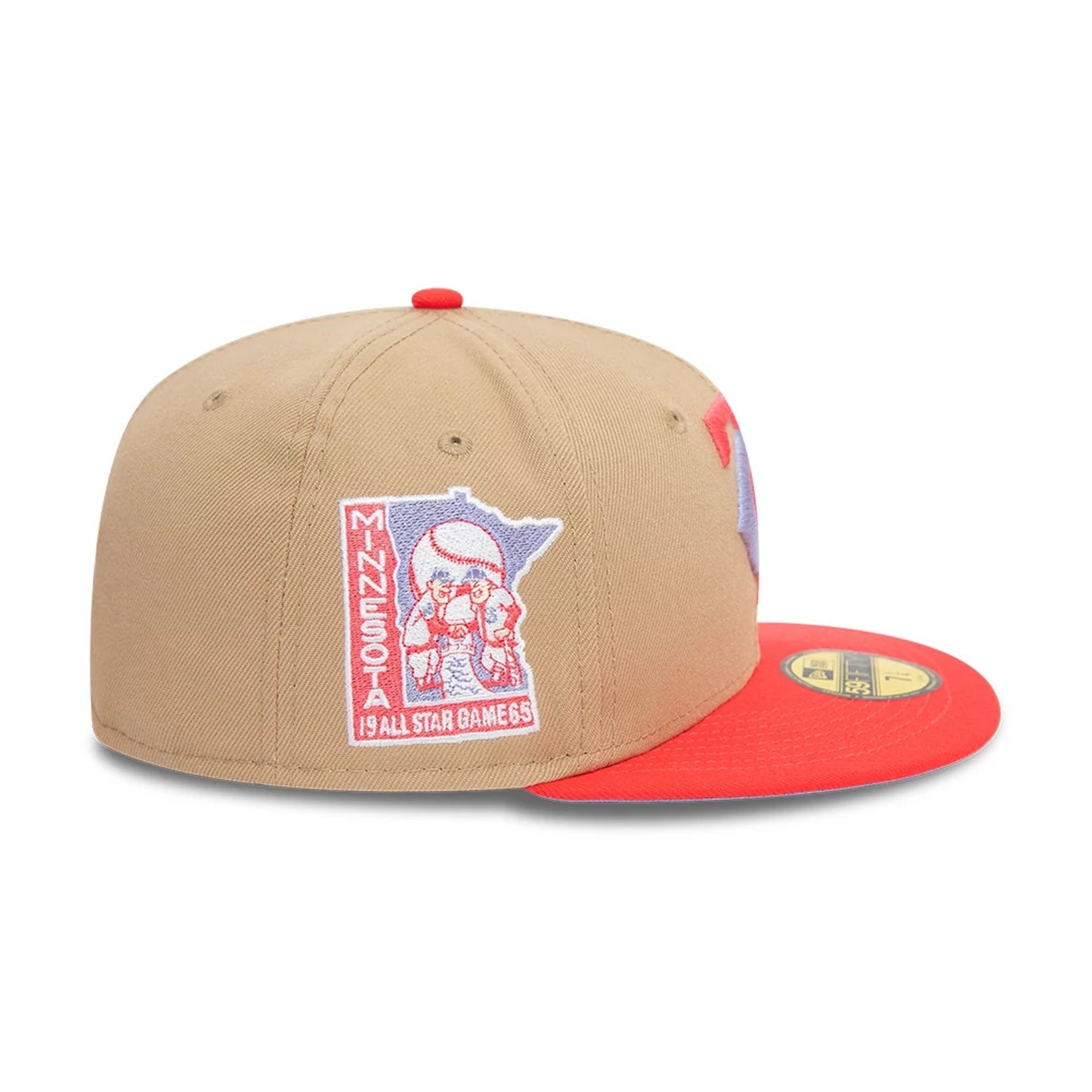 This is a Minnesota Twins All Star Game Beige 59FIFTY Fitted Cap 3