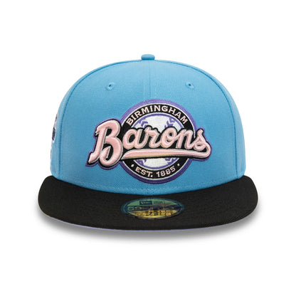 This is a Birmingham Barons MiLB Sky Blue 59FIFTY Fitted Cap 7