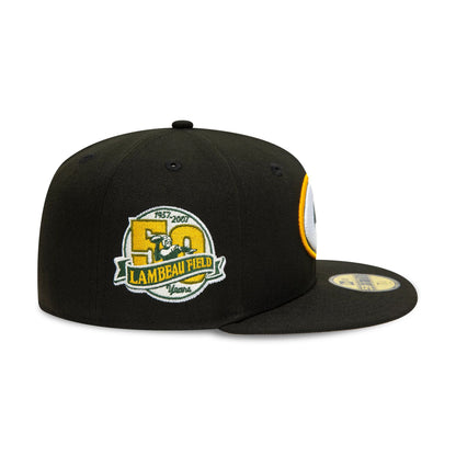 This is a Green Bay Packers NFL Teams Black 59FIFTY Cap 3