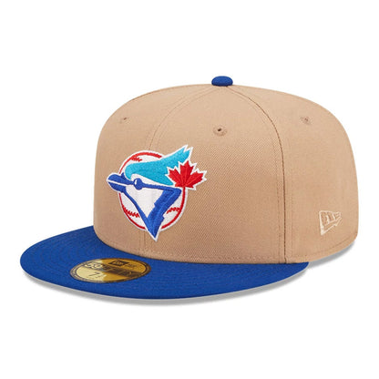 This is a Toronto Blue Jays MLB Blue Jays Fans Light Beige 59FIFTY Fitted Cap 5