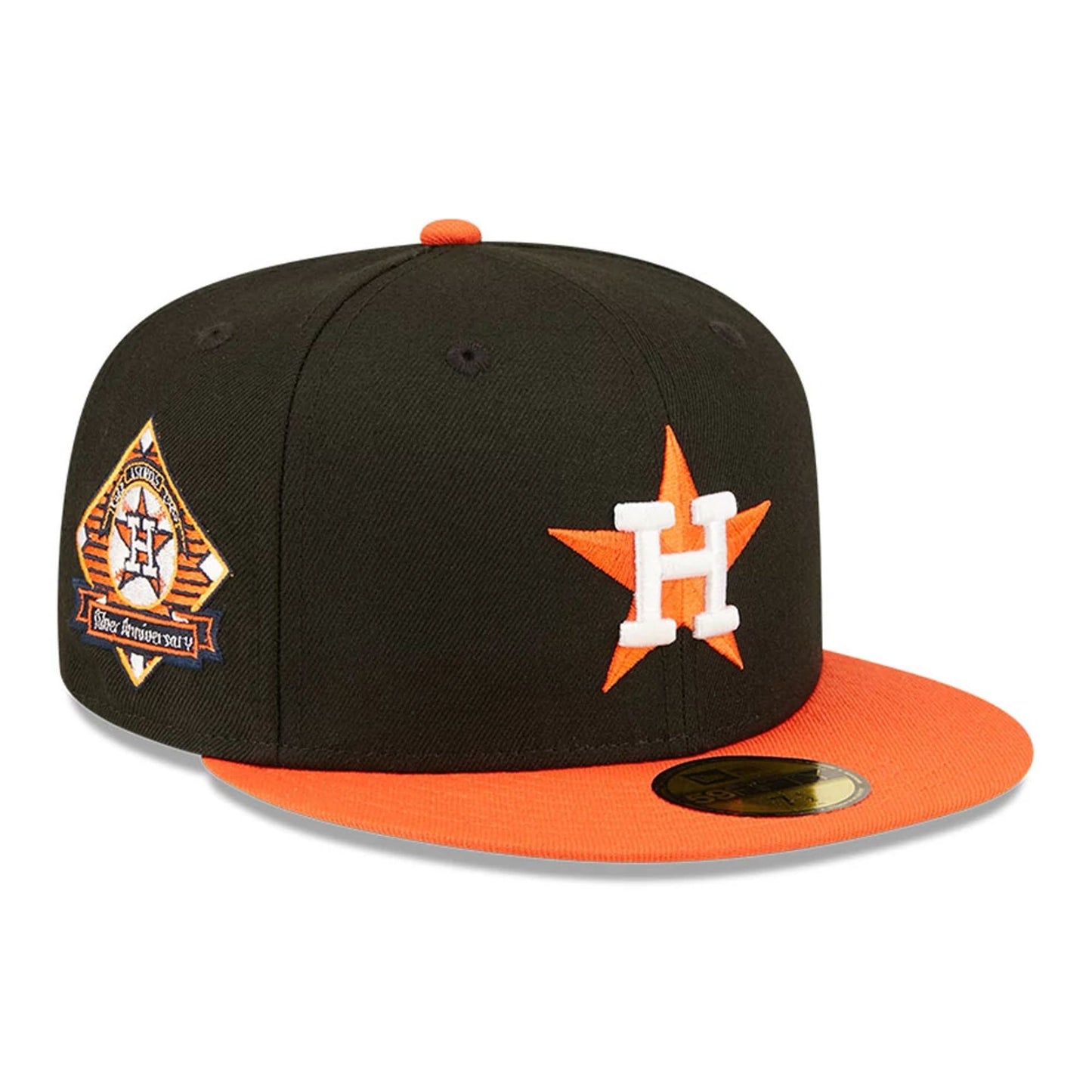 This is a Houston Astros Silver Anniversary Black 59FIFTY Fitted Cap 6