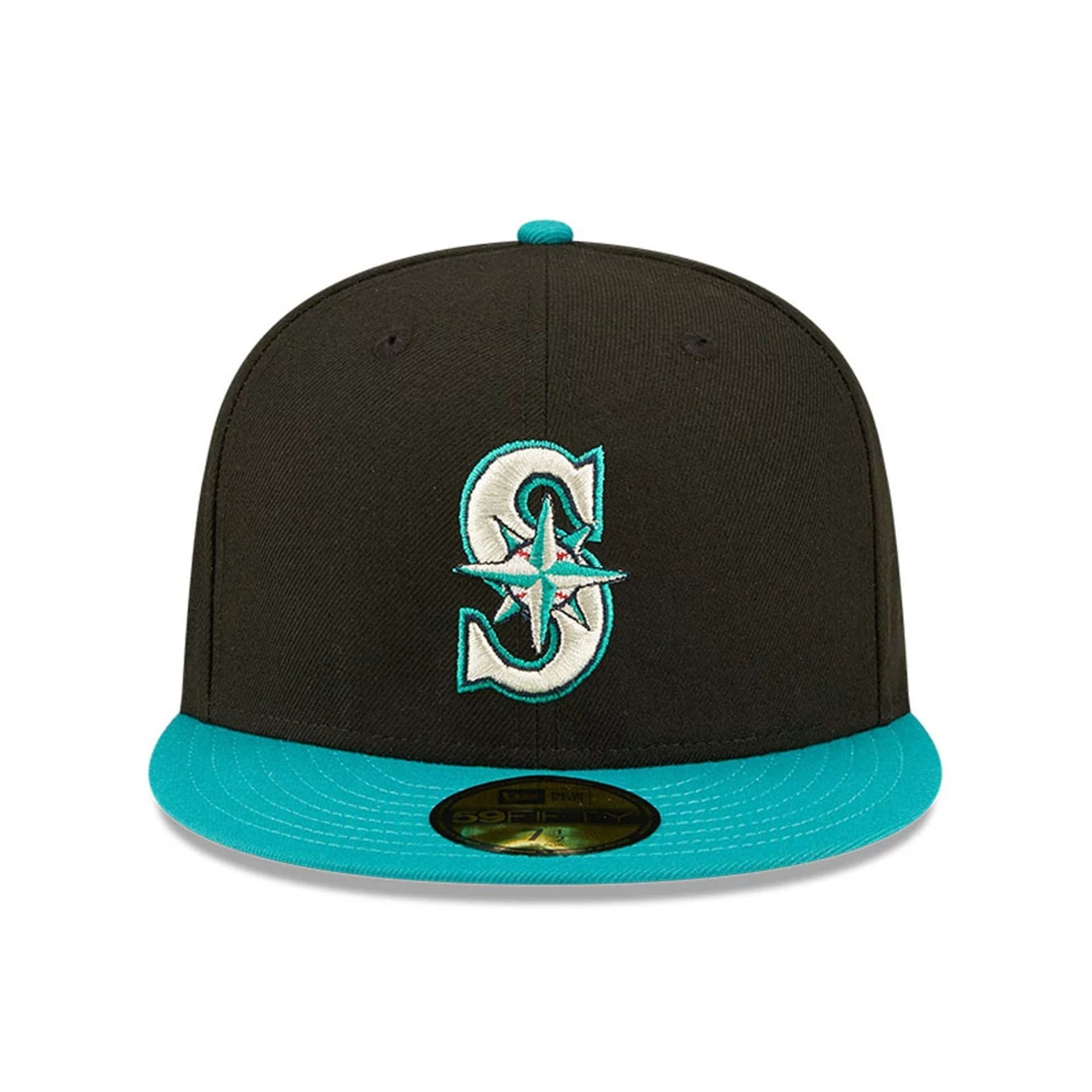 This is a Seattle Mariners 2001 All Star Game Black 59FIFTY Fitted Cap 3