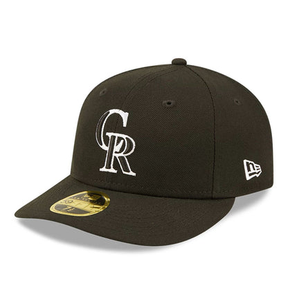 This is a Colorado Rockies Black 59FIFTY Low Profile Cap 1