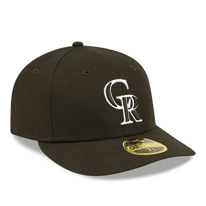 This is a Colorado Rockies Black 59FIFTY Low Profile Cap 4