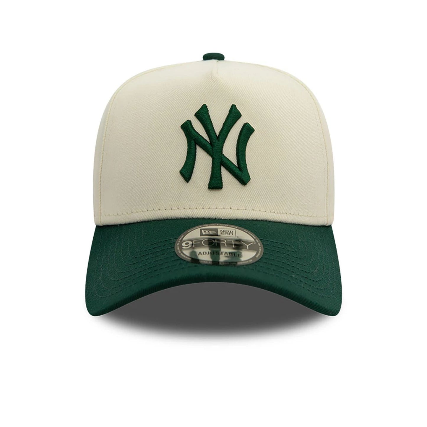 This is a New York Yankees White A-Frame Trucker Cap 7