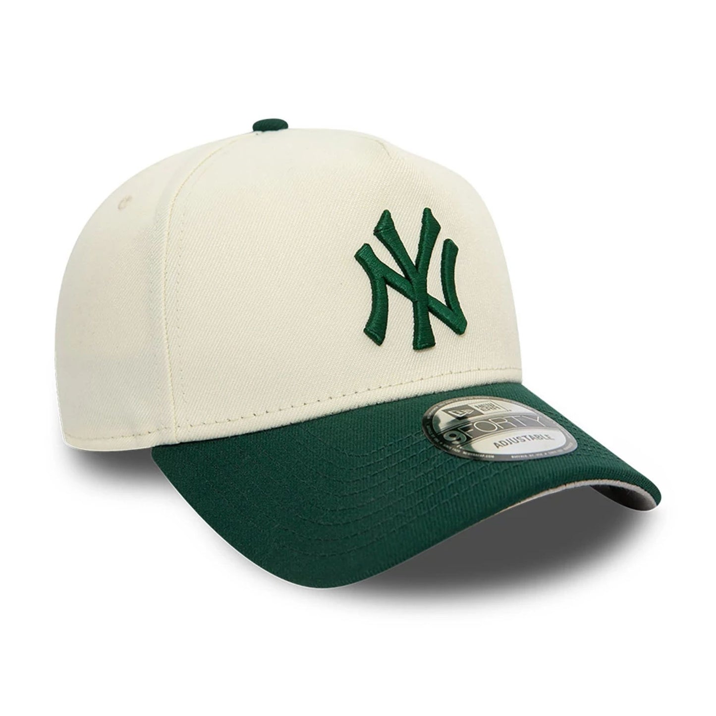 This is a New York Yankees White A-Frame Trucker Cap 5