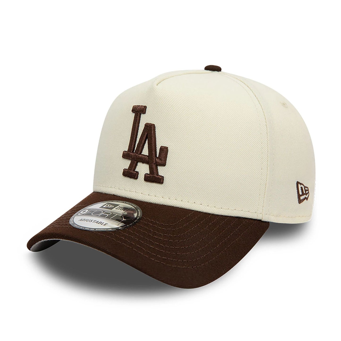 This is a LA Dodgers White A-Frame Trucker Cap 1