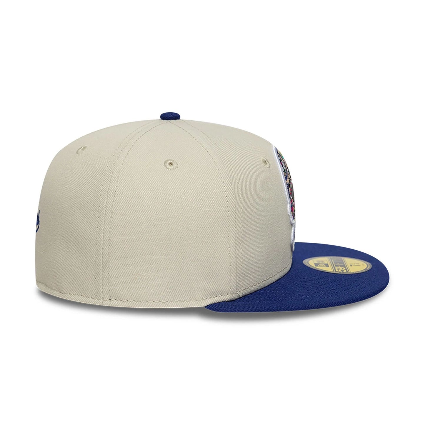 This is a LA Dodgers MLB Skull Beige 59FIFTY Fitted Cap 6