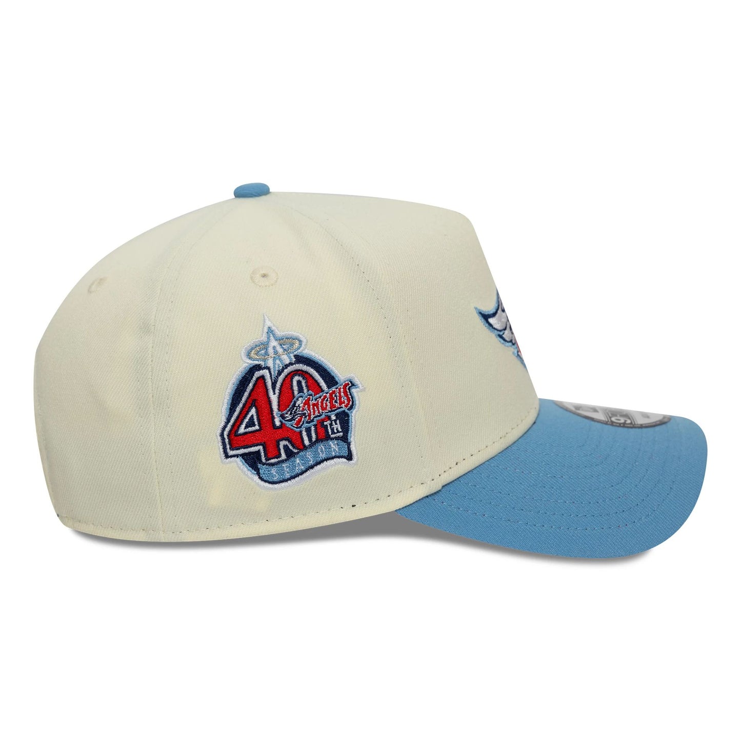 This is a LA Angels MLB Pastel Light Beige 9FORTY A-Frame Adjustable Cap 7