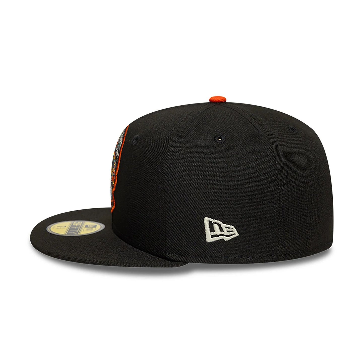 This is a San Francisco Giants MLB Skull Black 59FIFTY Fitted Cap 7