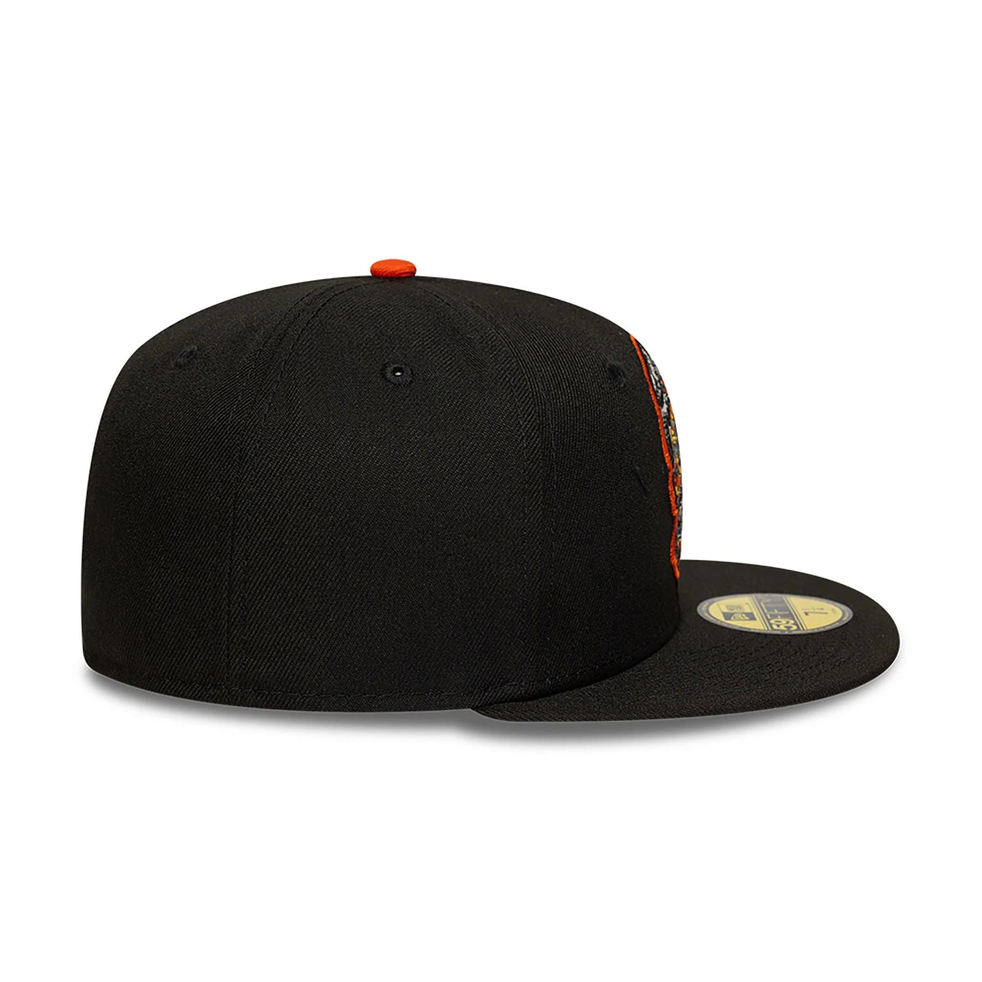 This is a San Francisco Giants MLB Skull Black 59FIFTY Fitted Cap 6