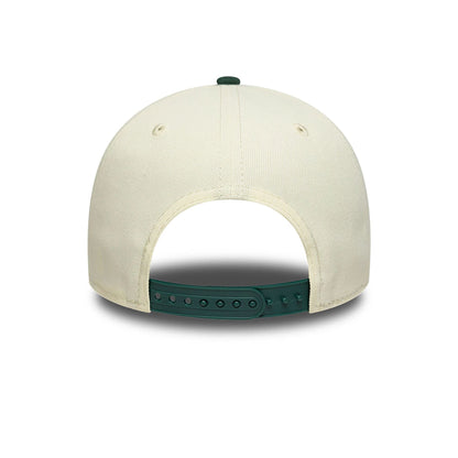 This is a Oakland Athletics Chrome And Dark Green White 9FORTY A-Frame Adjustable Cap 7