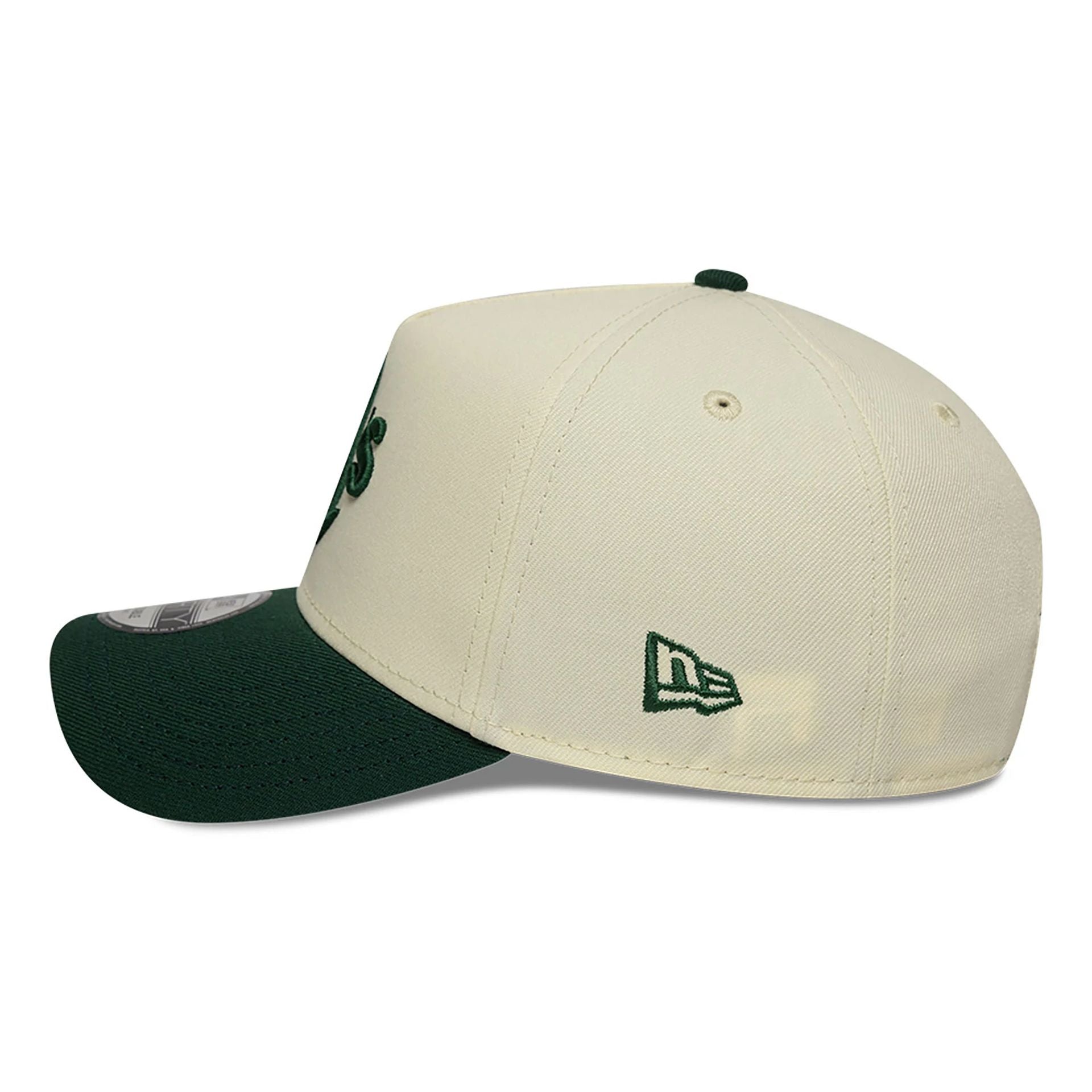 This is a Oakland Athletics Chrome And Dark Green White 9FORTY A-Frame Adjustable Cap 5