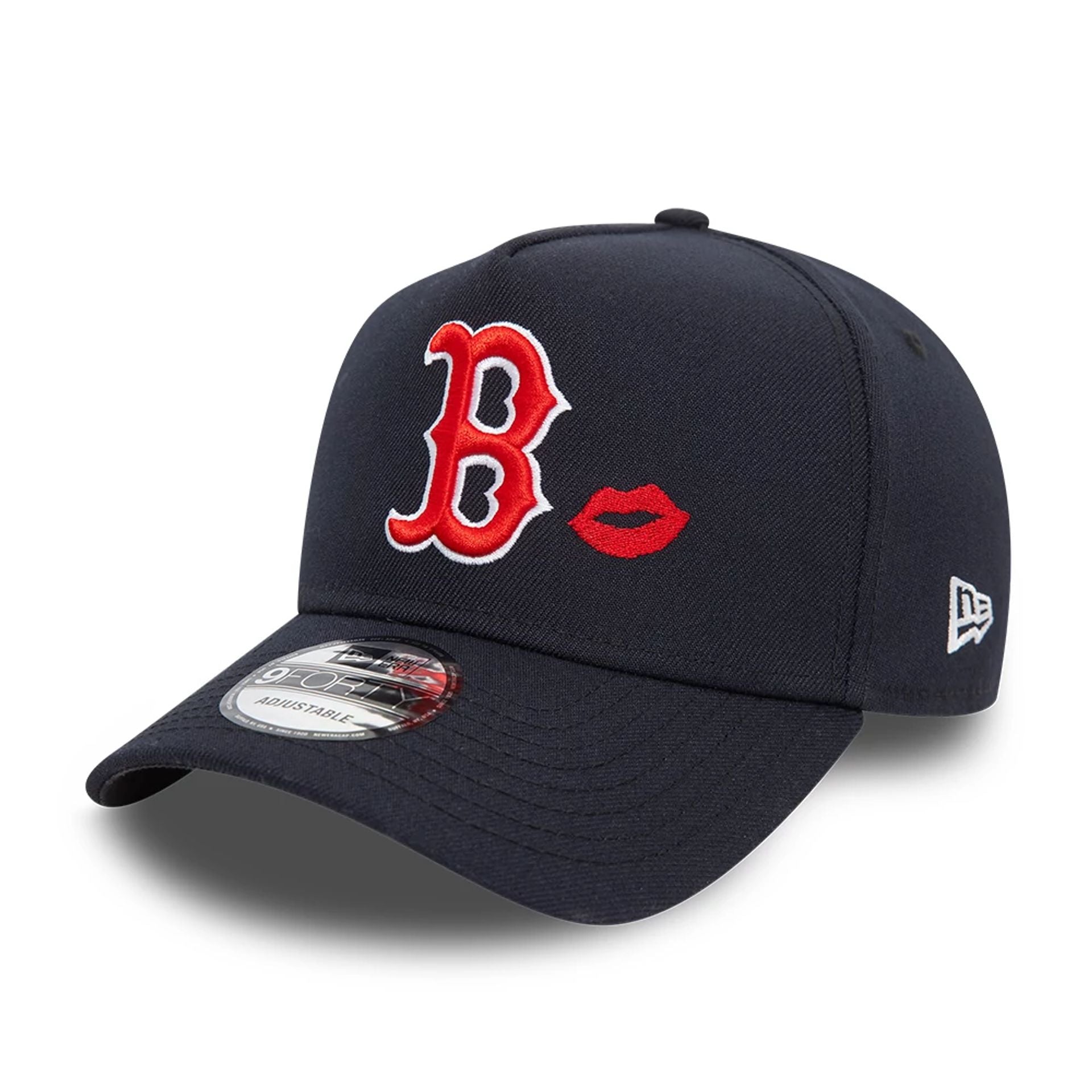 This is a Boston Red Sox Lips Navy 9FORTY A-Frame Cap 1