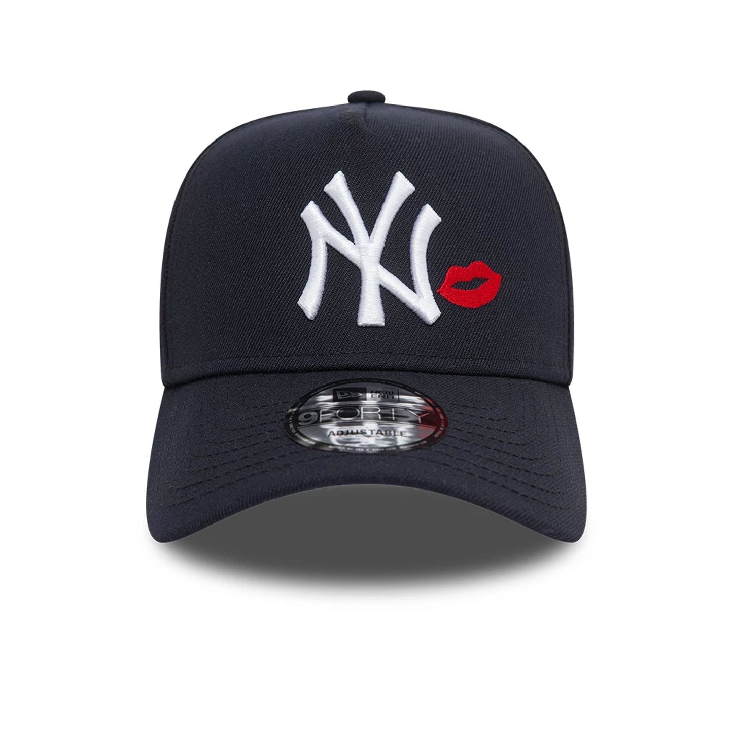 This is a New York Yankees Lips Navy 9FORTY A-Frame Cap 3