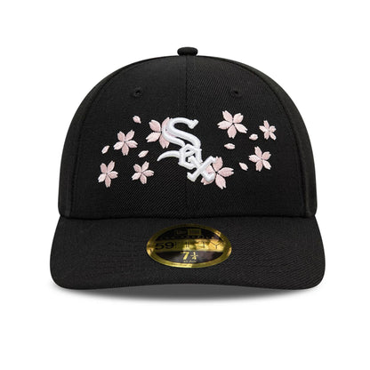 This is a Chicago White Sox Cherry Blossom Black Low Profile 59FIFTY Fitted Cap 6