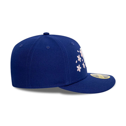 This is a LA Dodgers Cherry Blossom Dark Blue Low Profile 59FIFTY Fitted Cap 3