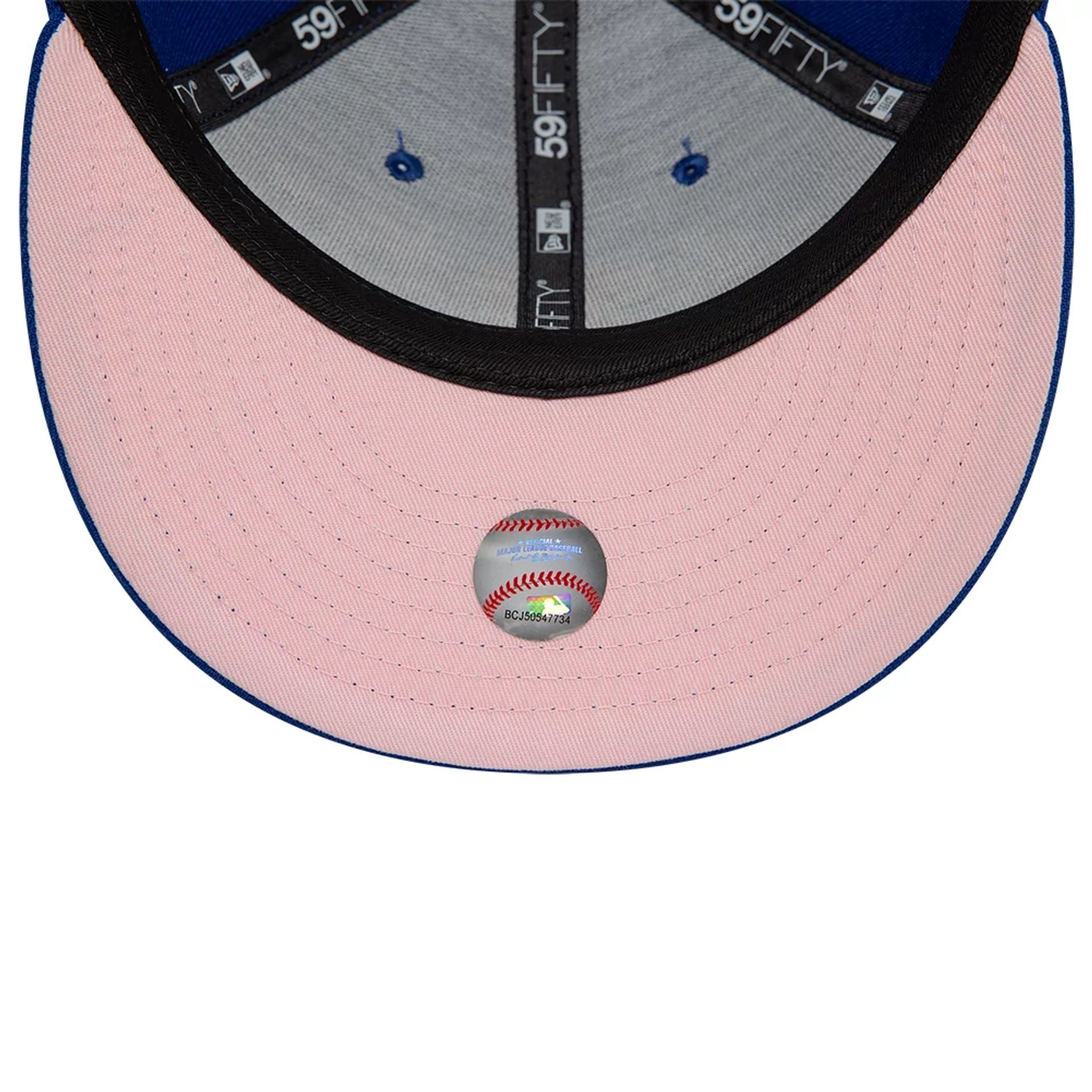 This is a New York Mets Cherry Blossom Blue Low Profile 59FIFTY Fitted Cap 2