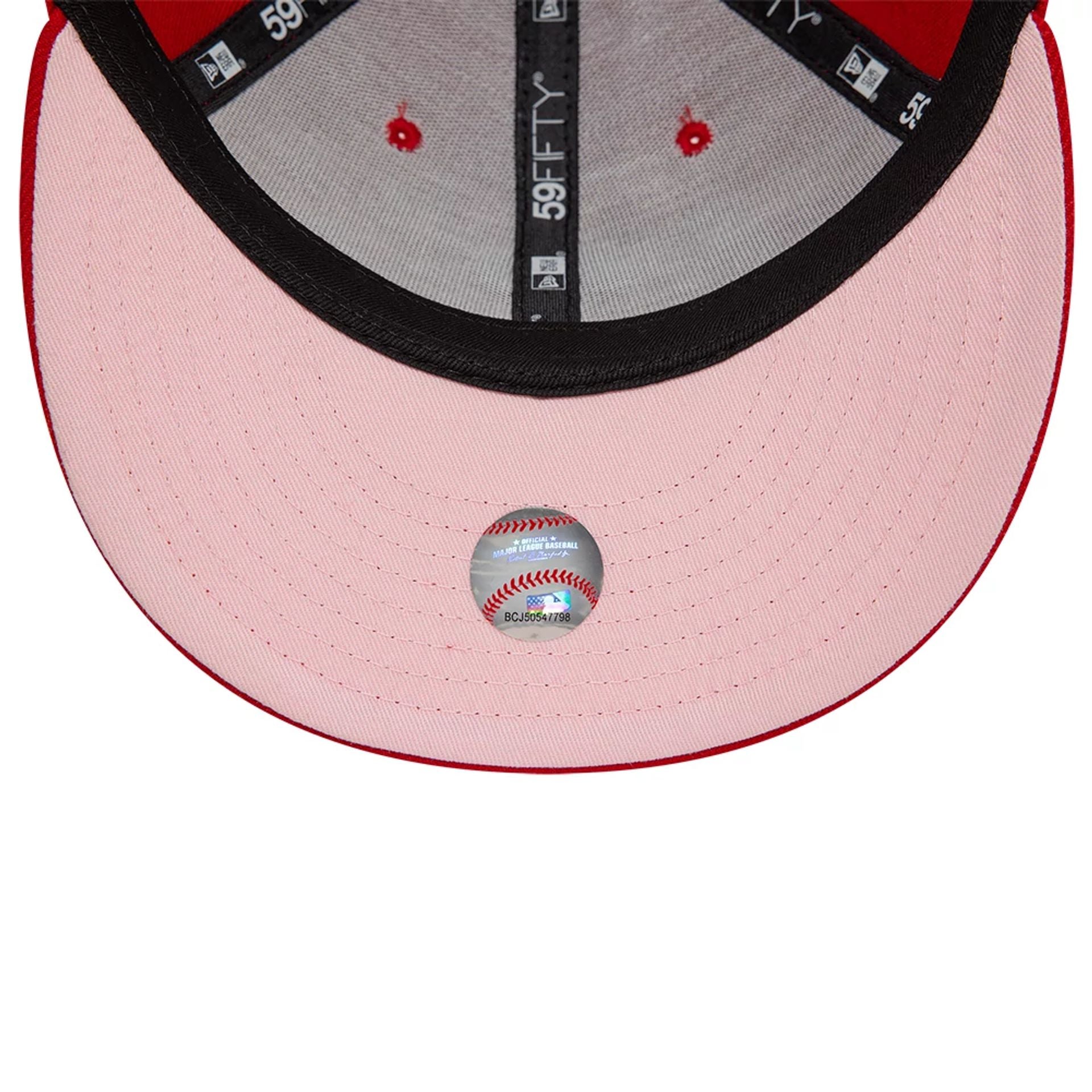 This is a Philadelphia Phillies Cherry Blossom Red Low Profile 59FIFTY Fitted Cap 2