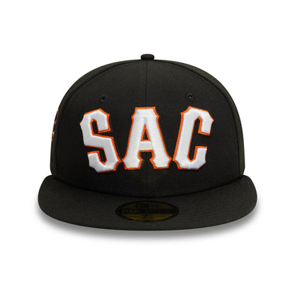 This is a Sacramento Rivercats MiLB Variety Black 59FIFTY Fitted Cap 6