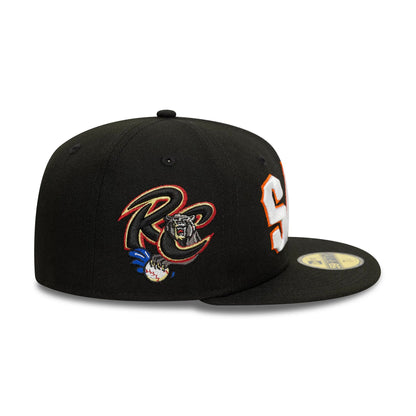 This is a Sacramento Rivercats MiLB Variety Black 59FIFTY Fitted Cap 4