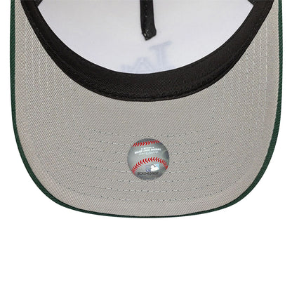 This is a LA Dodgers Chrome And Dark Green White 9FORTY A-Frame Adjustable Cap 2