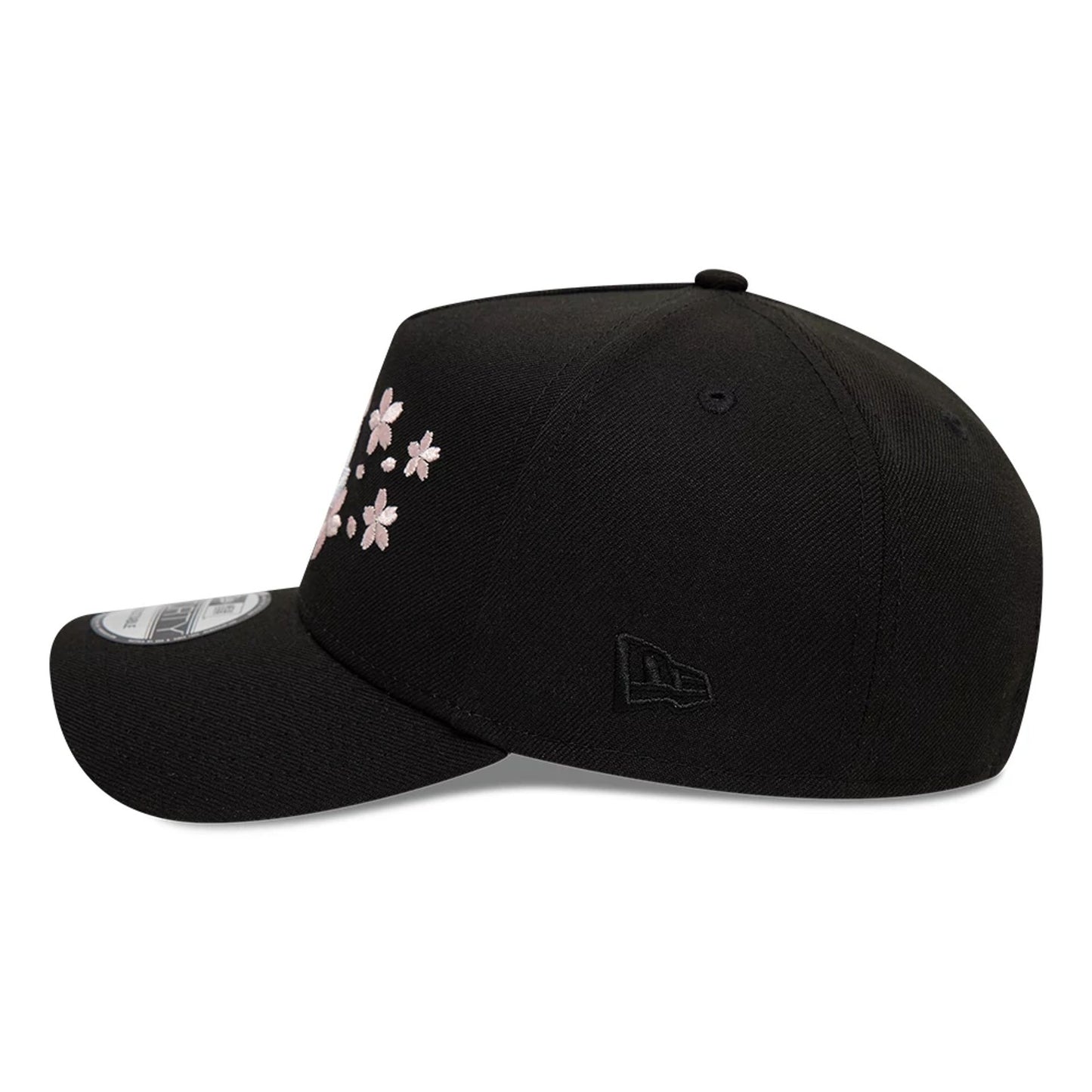 This is a LA Dodgers Cherry Blossom Black 9FORTY A-Frame Adjustable Cap 7