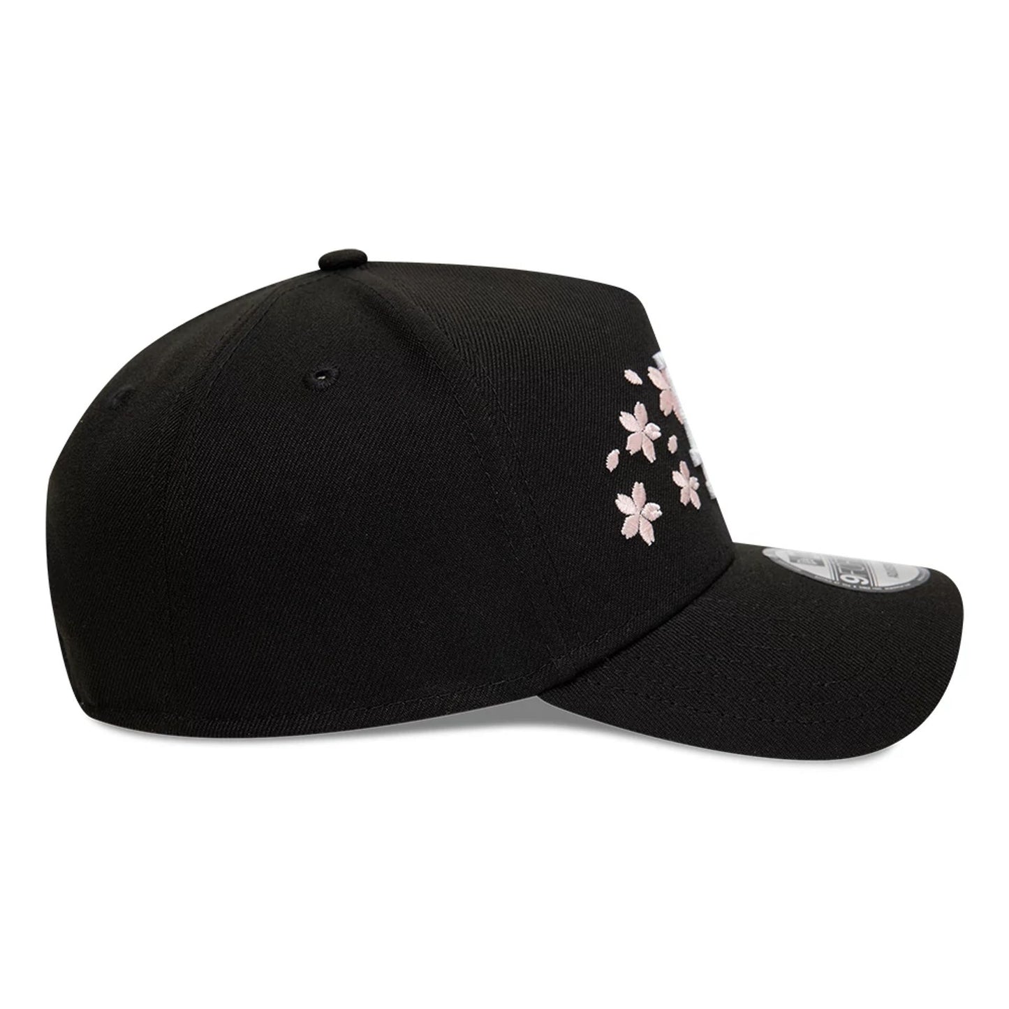 This is a LA Dodgers Cherry Blossom Black 9FORTY A-Frame Adjustable Cap 5