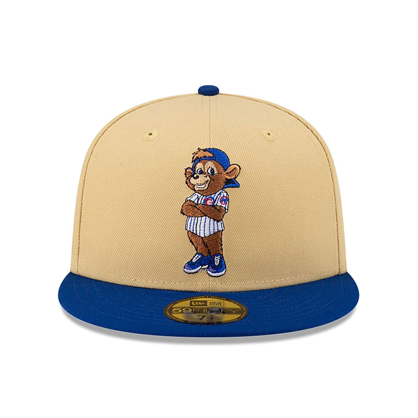 This is a Chicago Cubs MLB Mascots Vegas Gold 59FIFTY Fitted Cap 3