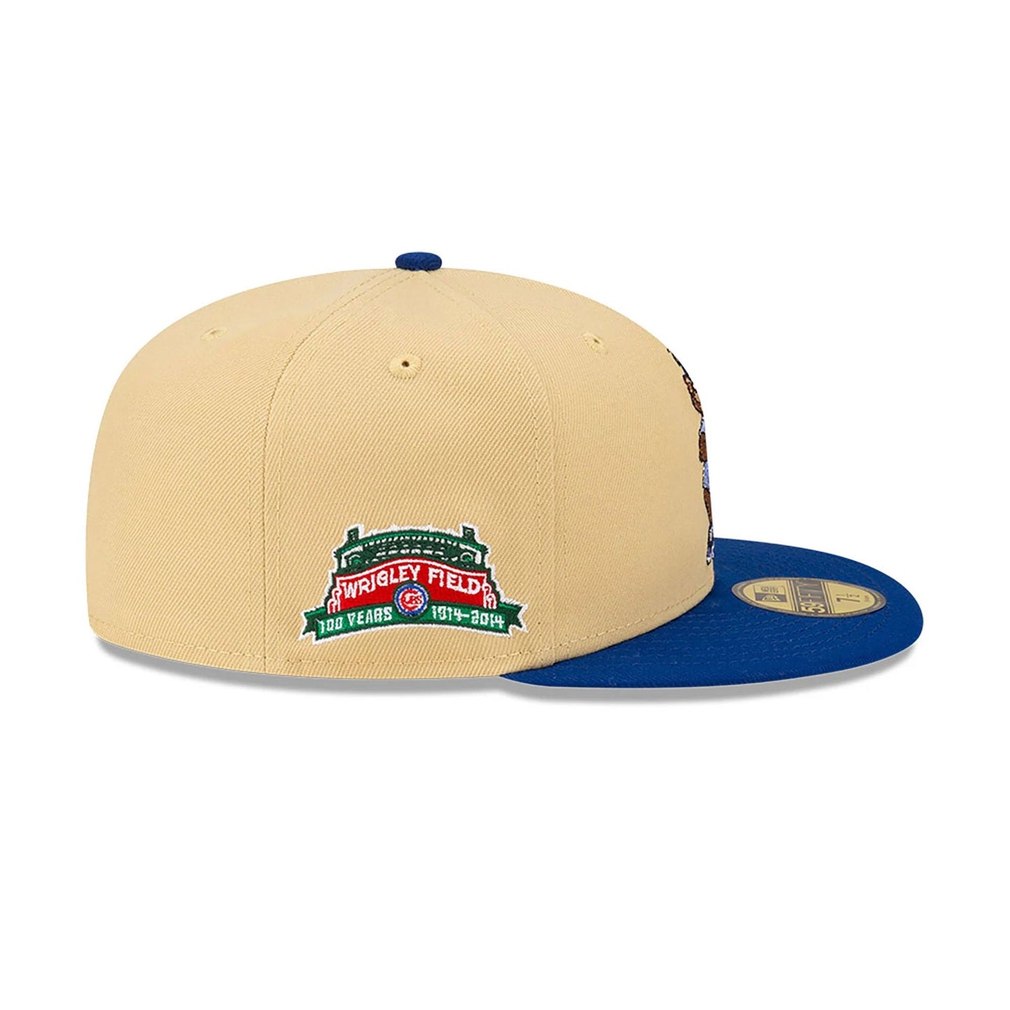 This is a Chicago Cubs MLB Mascots Vegas Gold 59FIFTY Fitted Cap 6