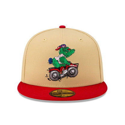 This is a Philadelphia Phillies MLB Mascots Vegas Gold 59FIFTY Fitted Cap 3