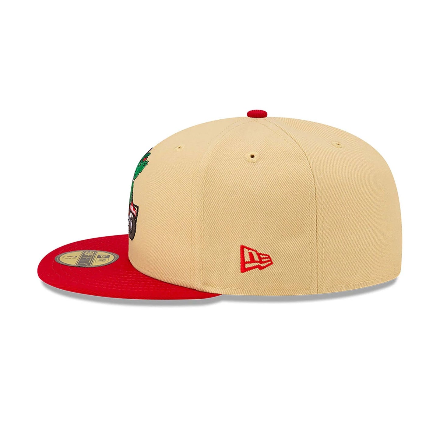 This is a Philadelphia Phillies MLB Mascots Vegas Gold 59FIFTY Fitted Cap 7