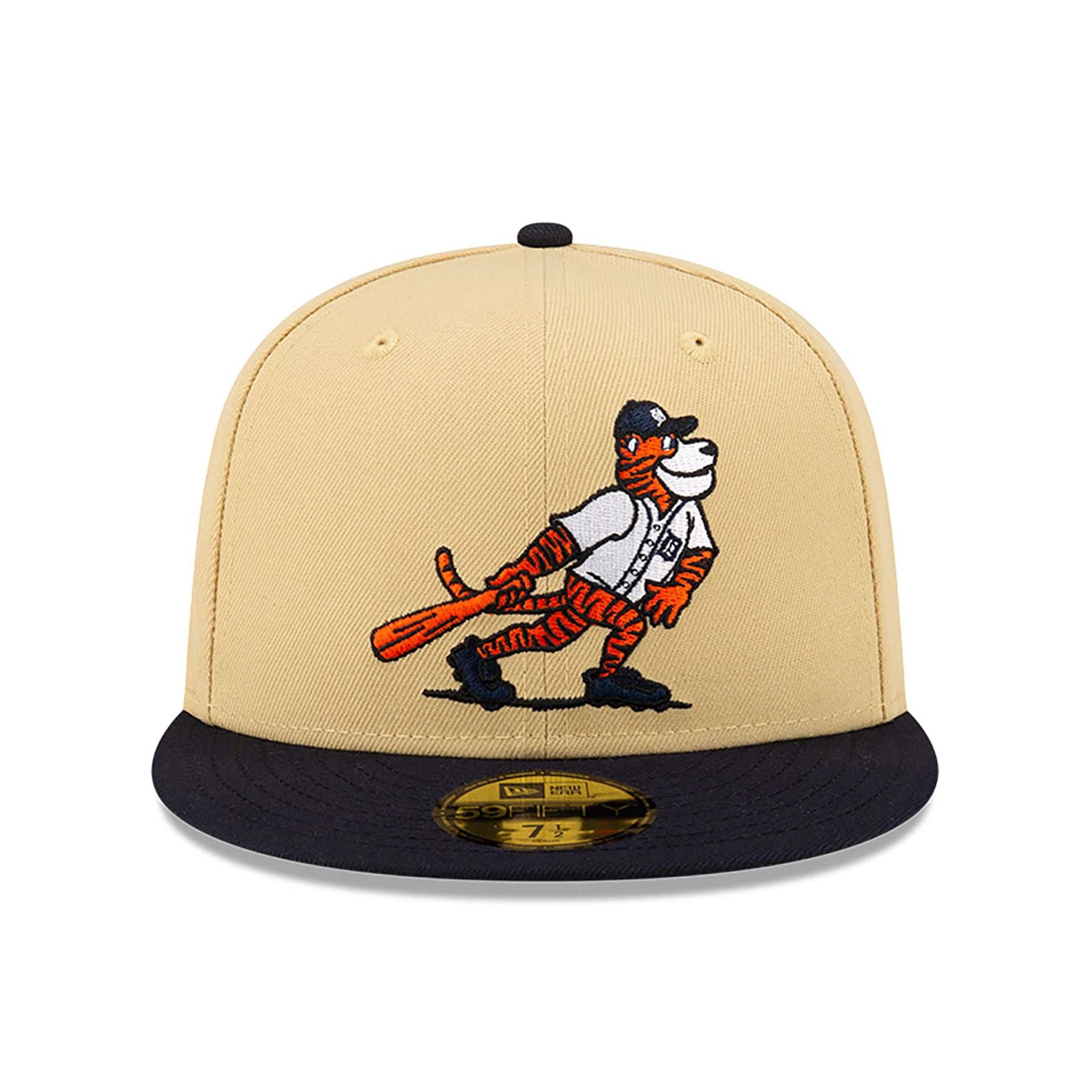 This is a Detroit Tigers MLB Mascots Vegas Gold 59FIFTY Fitted Cap 3