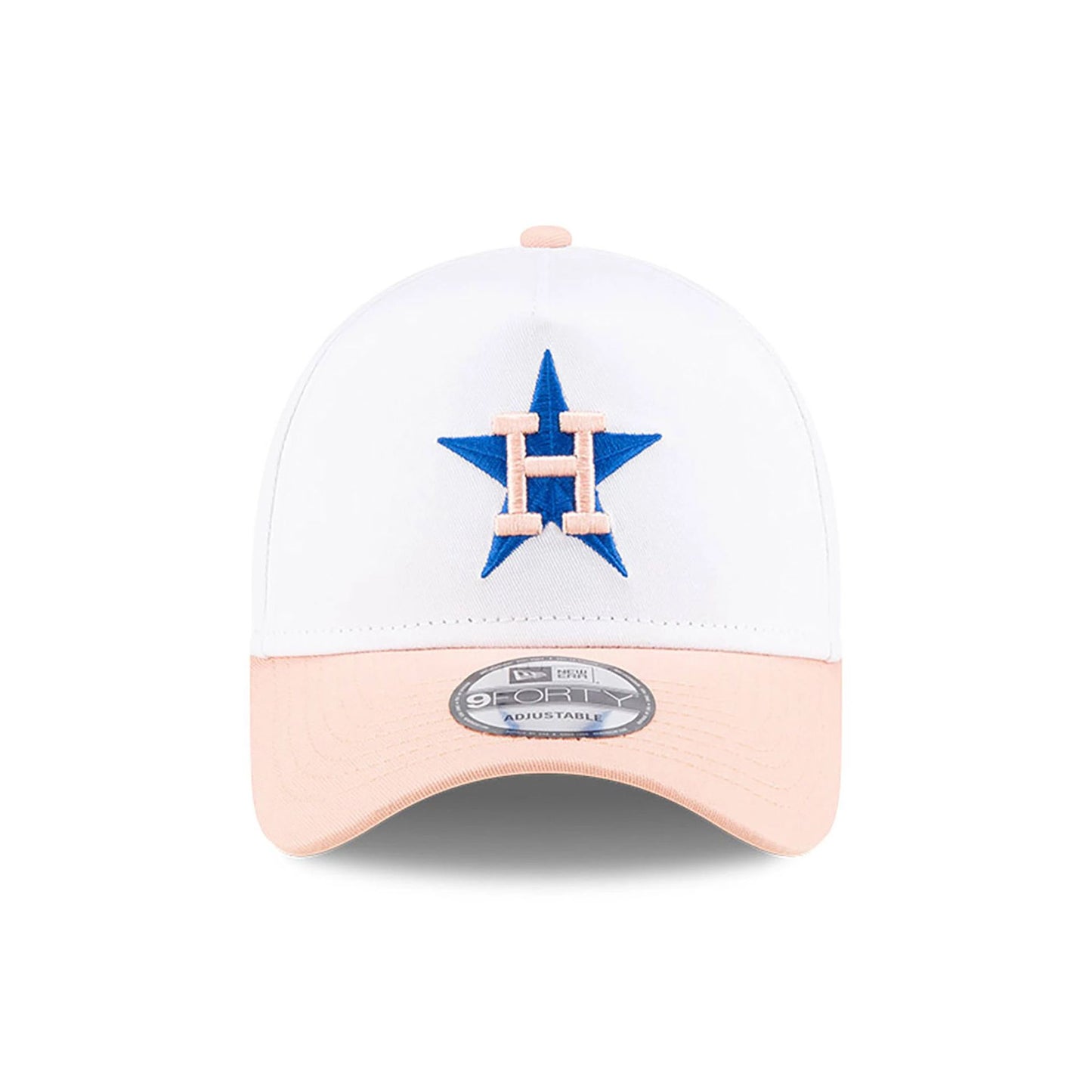 This is a Houston Astros MLB Pastel White 9FORTY A-Frame Adjustable Cap 3