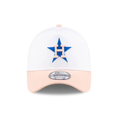 This is a Houston Astros MLB Pastel White 9FORTY A-Frame Adjustable Cap 3